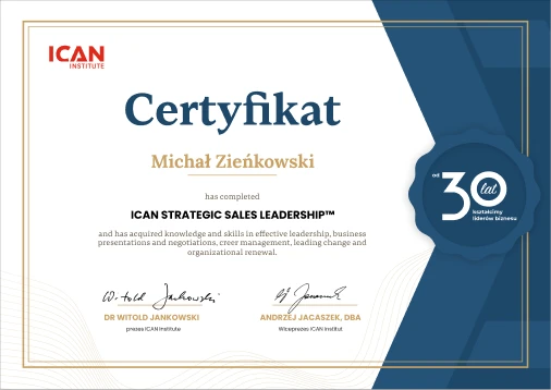 Certyfikat ICAN ICAN First-Time Manager™